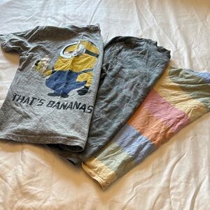 Boys T-Shirt Bundle Size M Minions Gap Cat & Jack 3 Tees